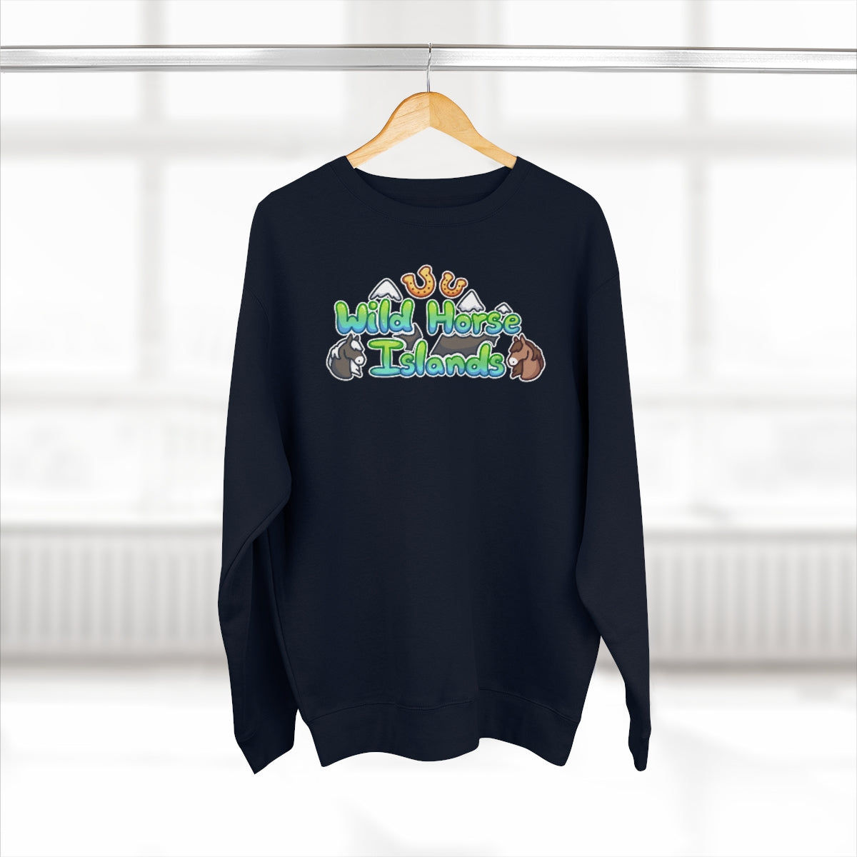 Crew Neck Sweatshirt - Wild Horse Islands (Unisex)