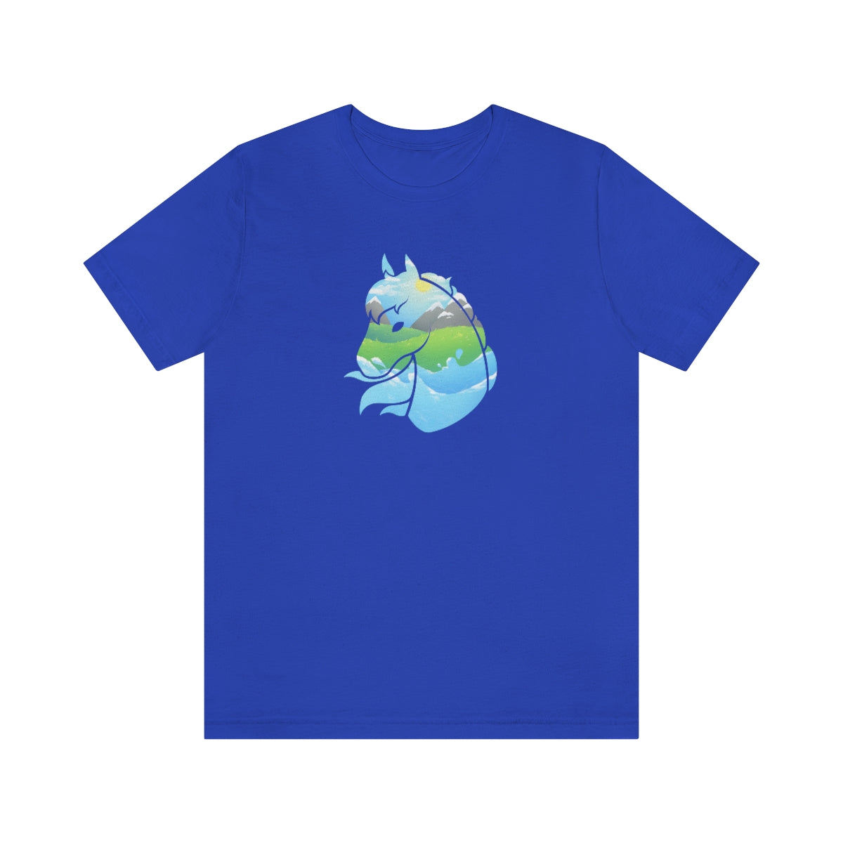 Jersey Short Sleeve Tee - Landscape Horse Head (Unisex)