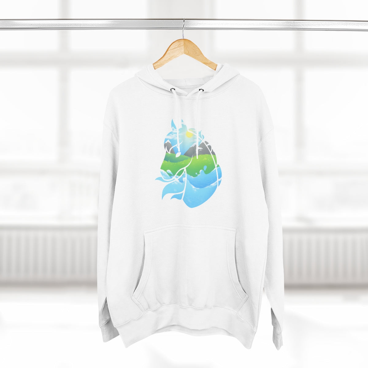 Pullover Hoodie - Landscape Horse Head (Unisex)