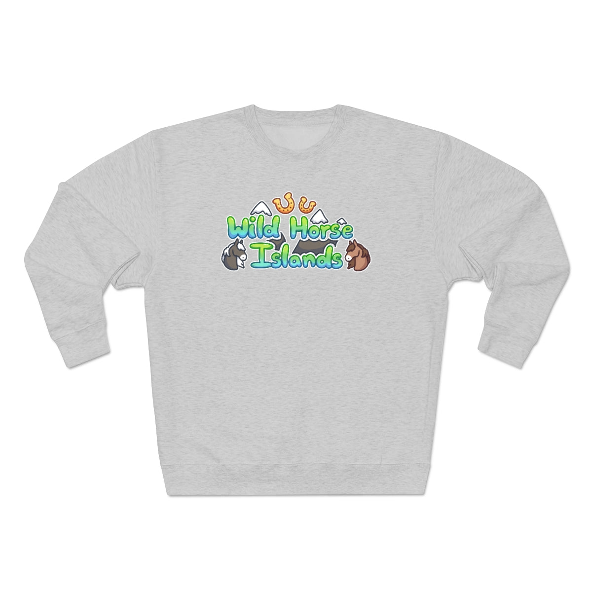 Crew Neck Sweatshirt - Wild Horse Islands (Unisex)