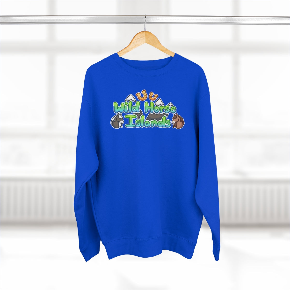 Crew Neck Sweatshirt - Wild Horse Islands (Unisex)