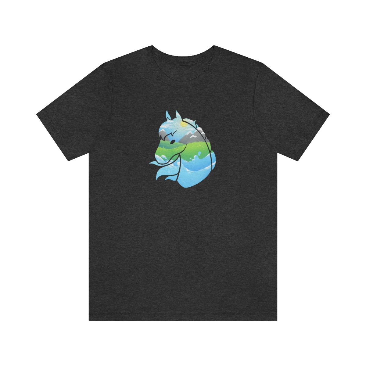 Jersey Short Sleeve Tee - Landscape Horse Head (Unisex)