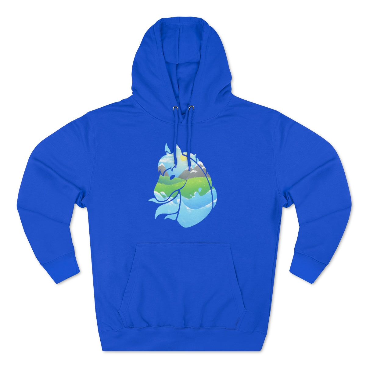 Pullover Hoodie - Landscape Horse Head (Unisex)