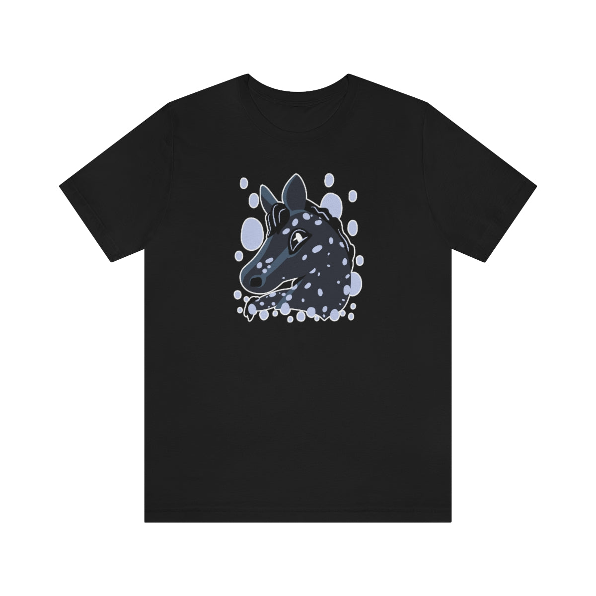 Jersey Short Sleeve Tee - Black Snowflake (Unisex)