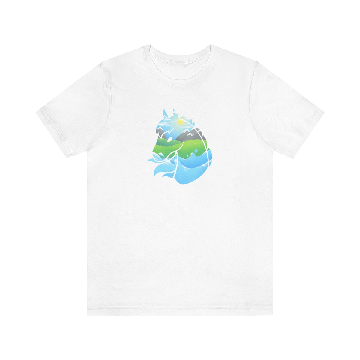 Jersey Short Sleeve Tee - Landscape Horse Head (Unisex)