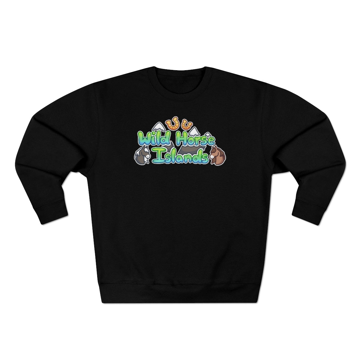 Crew Neck Sweatshirt - Wild Horse Islands (Unisex)