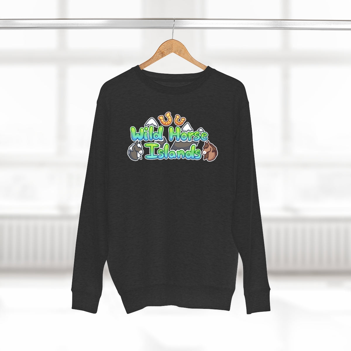 Crew Neck Sweatshirt - Wild Horse Islands (Unisex)