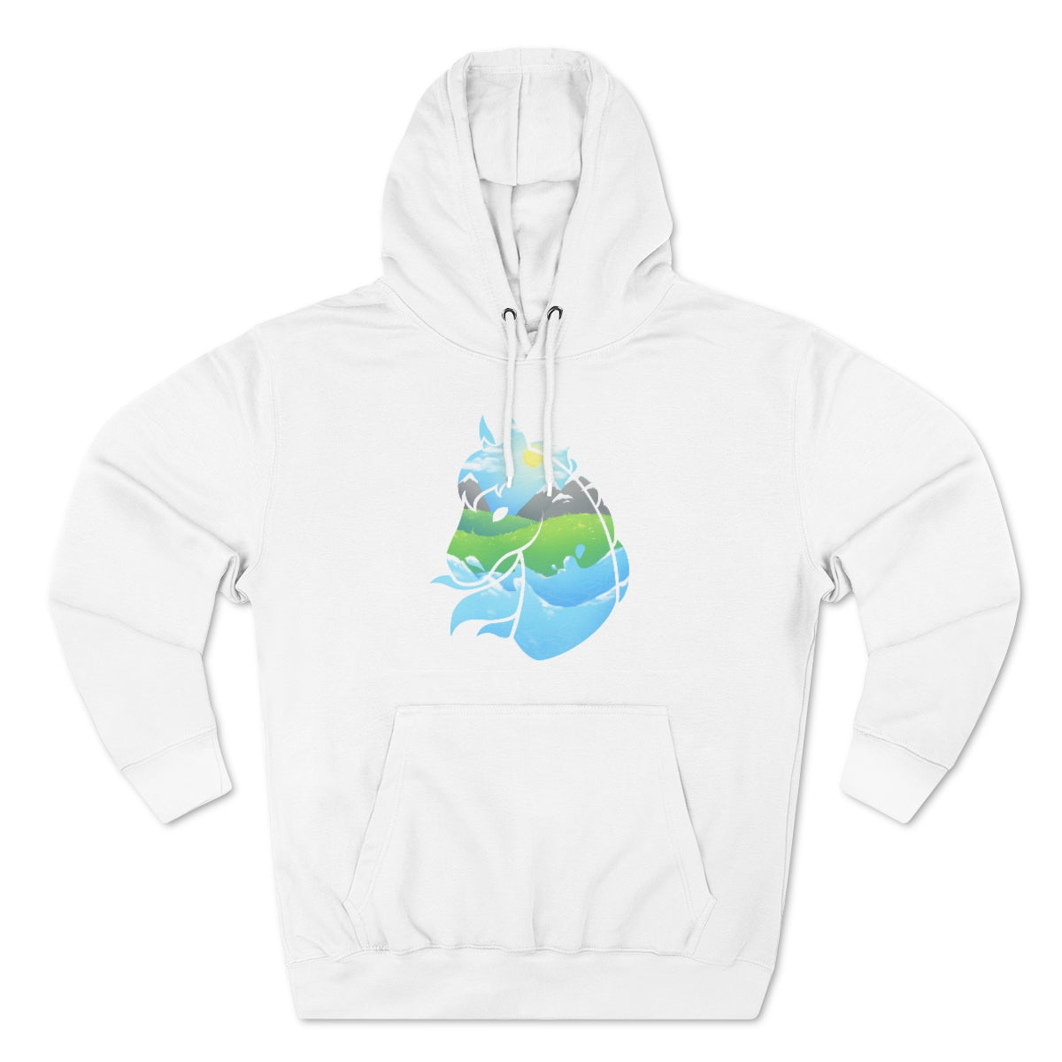Pullover Hoodie - Landscape Horse Head (Unisex)
