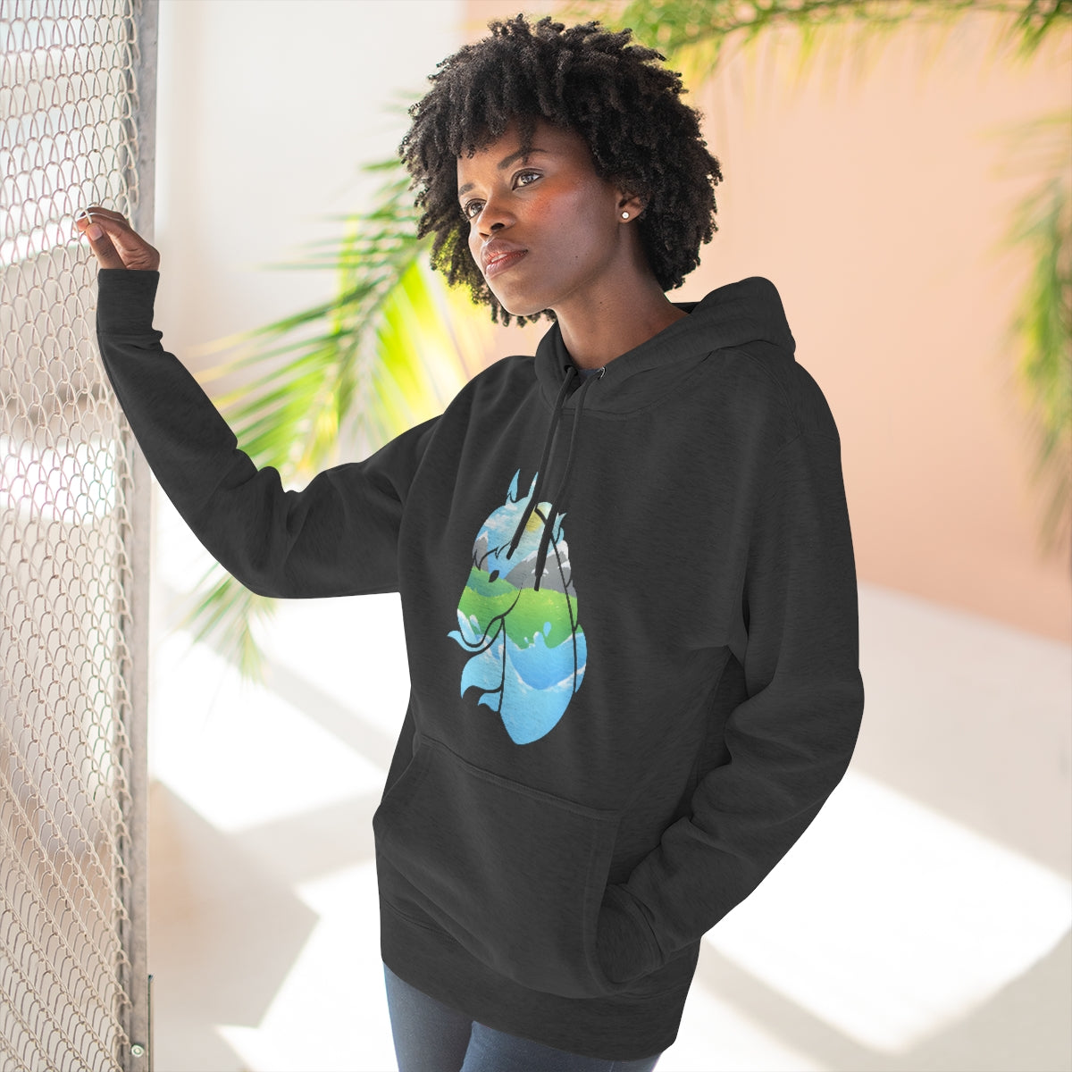 Pullover Hoodie - Landscape Horse Head (Unisex)
