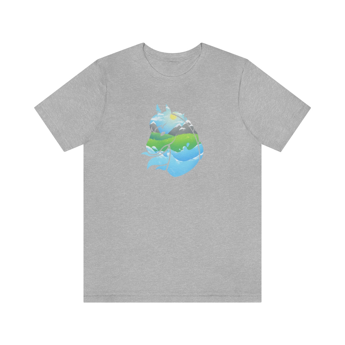 Jersey Short Sleeve Tee - Landscape Horse Head (Unisex)