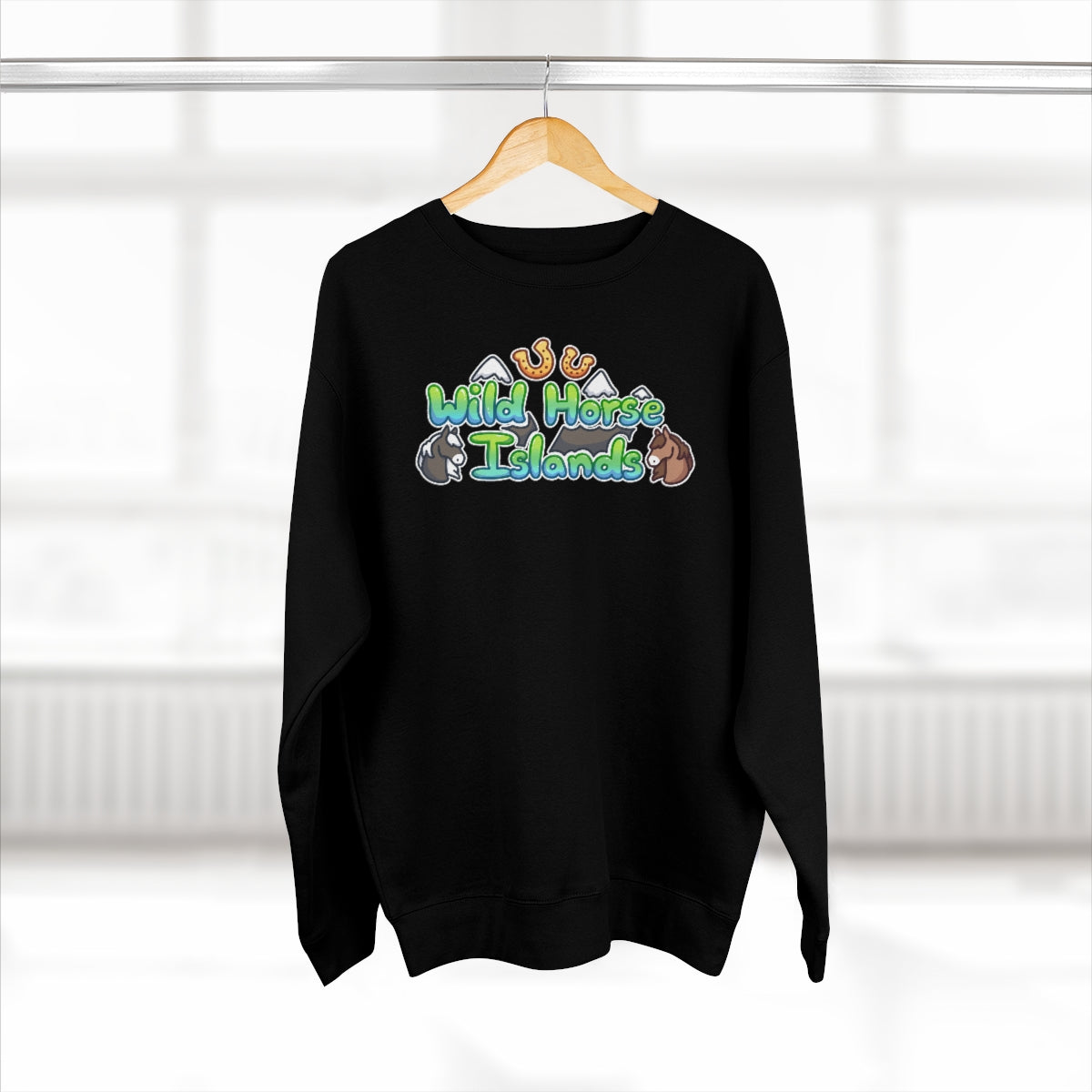 Crew Neck Sweatshirt - Wild Horse Islands (Unisex)