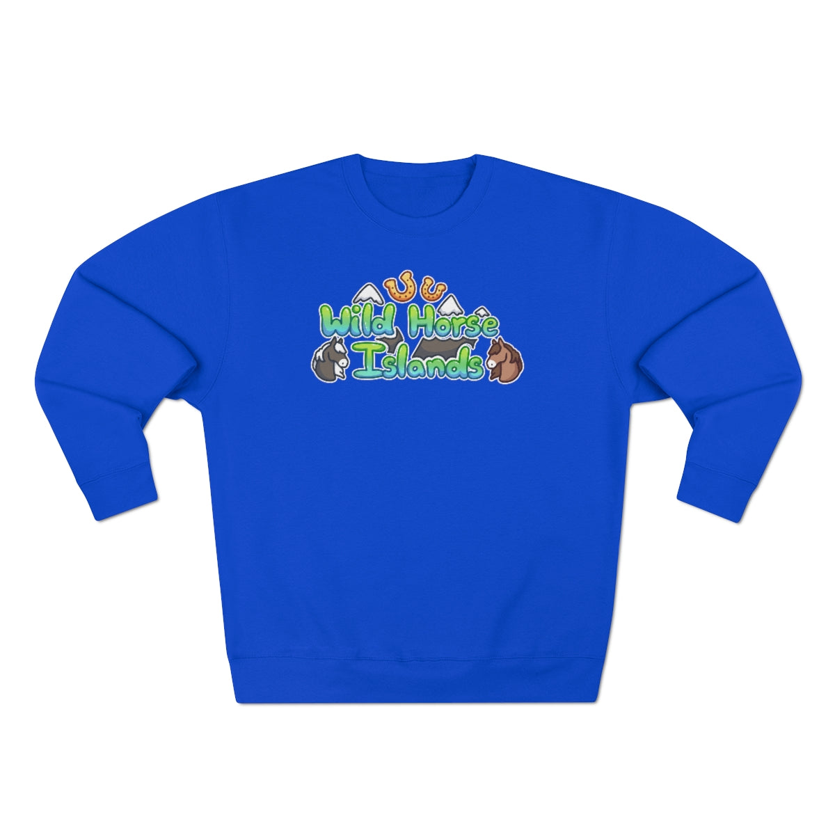 Crew Neck Sweatshirt - Wild Horse Islands (Unisex)
