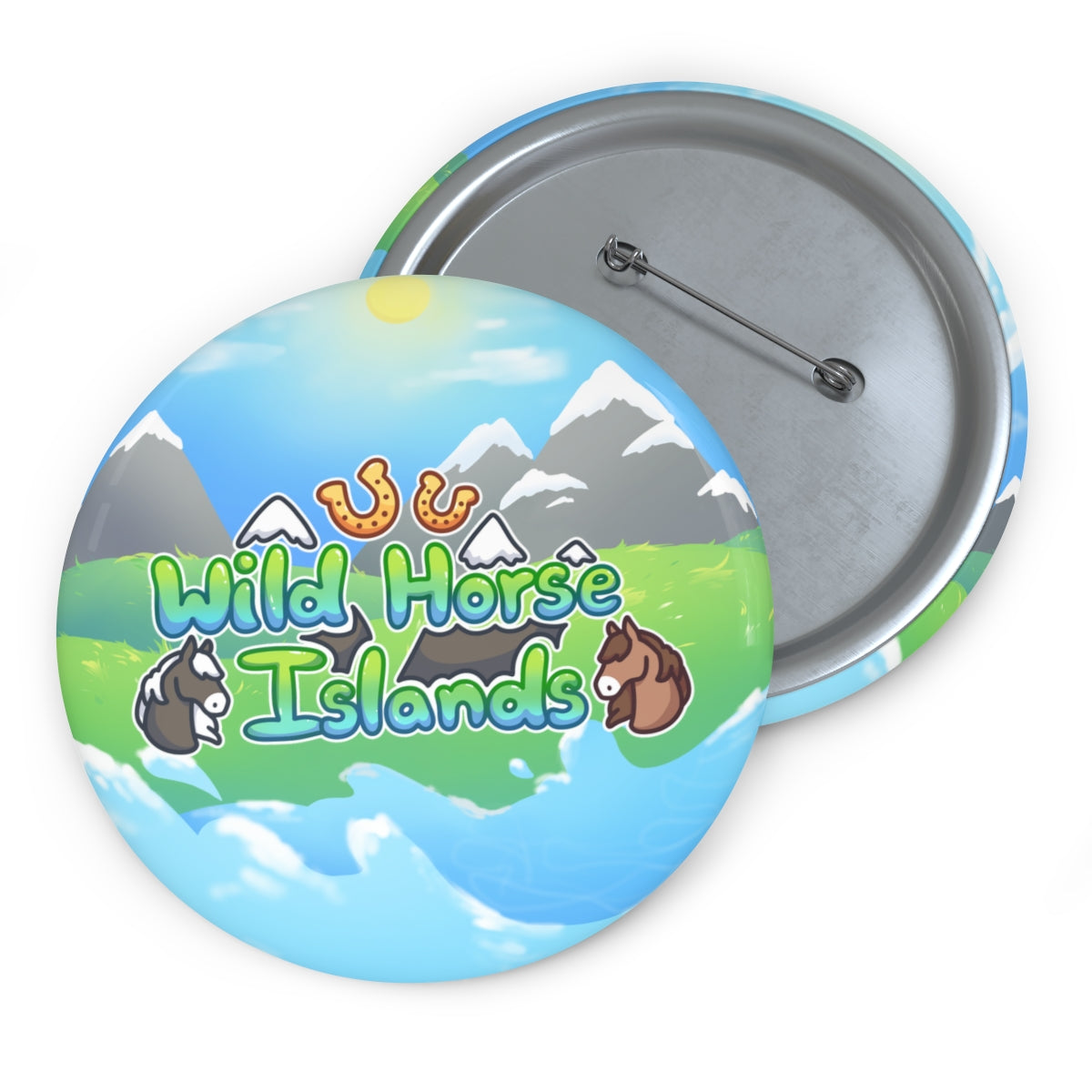 Wild Horse Islands Pin Button