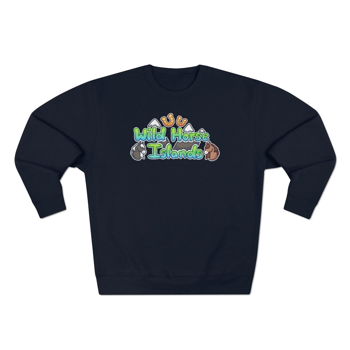 Crew Neck Sweatshirt - Wild Horse Islands (Unisex)